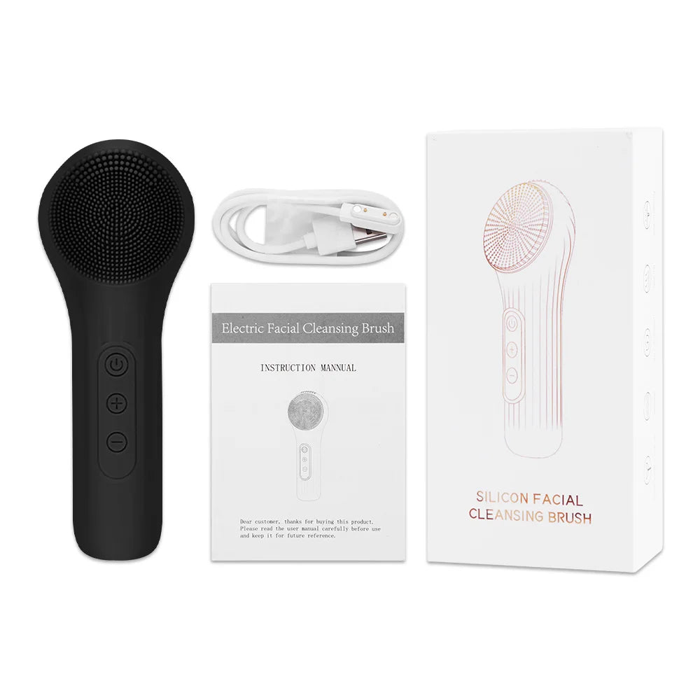 Sonic Silicone Facial Brush – Deep Cleansing & Pore Exfoliator