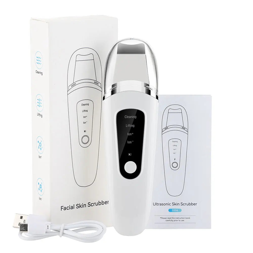 Ultrasonic Skin Scrubber – Facial Exfoliator & Blackhead Remover