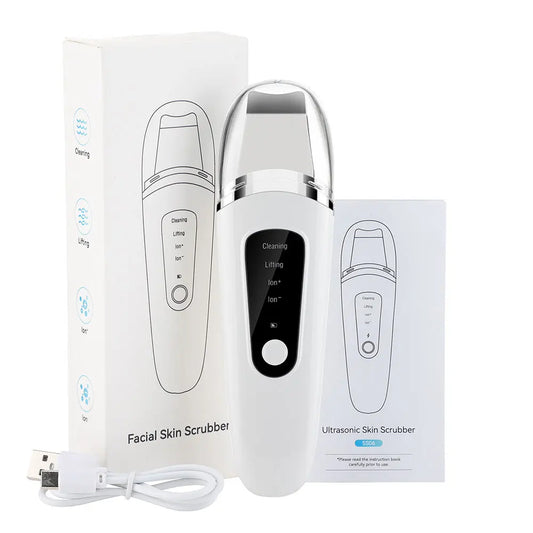 Ultrasonic Skin Scrubber – Facial Exfoliator & Blackhead Remover
