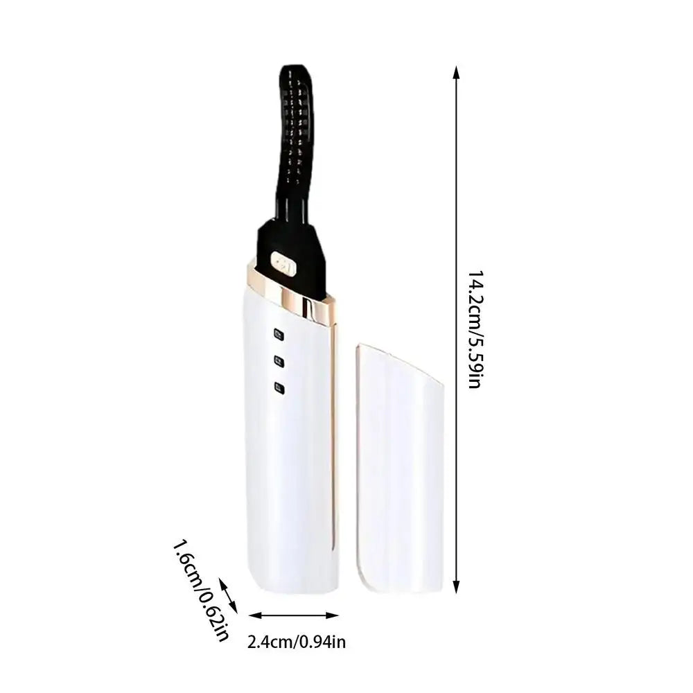 Electric Heated Eyelash Curler – USB Rechargeable, Fast Heating