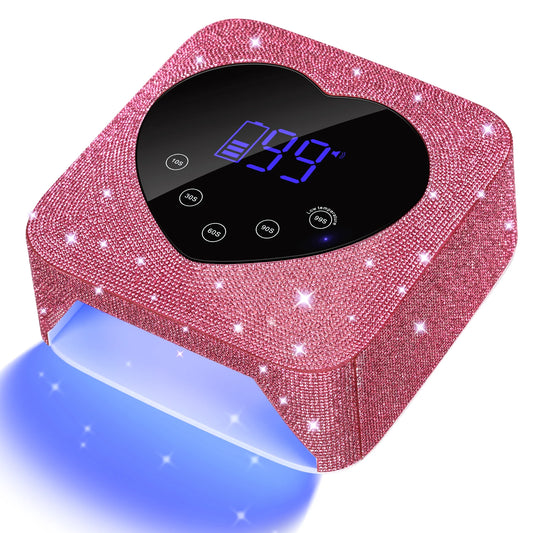 72W Rechargeable Cordless UV LED Nail Lamp – Stylish & Portable