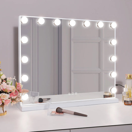 FENCHILIN Vanity Mirror with Lights – Hollywood-Style Lighted Makeup Mirror