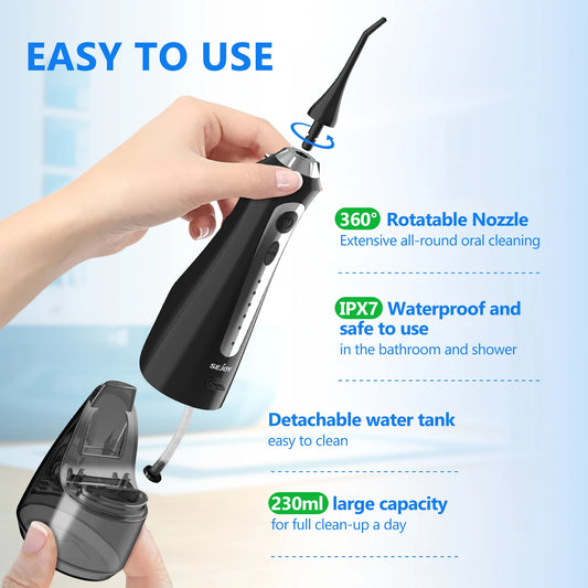 SEJOY Dental Irrigator & Electric Toothbrush Set