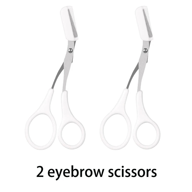 6pcs Eyebrow & Lash Grooming Set – Multi-Color Beauty Kit