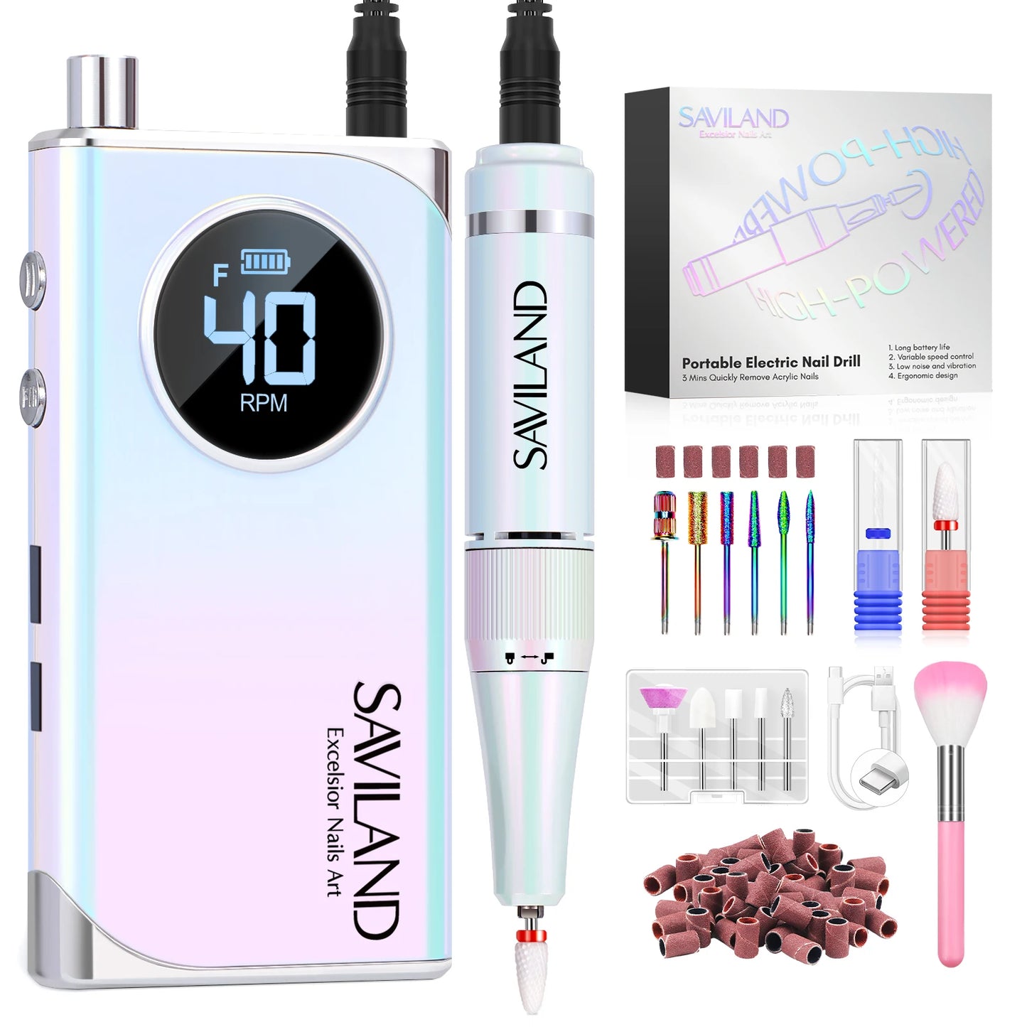SAVILAND Professional Electric Nail Drill – Precision Nail Care