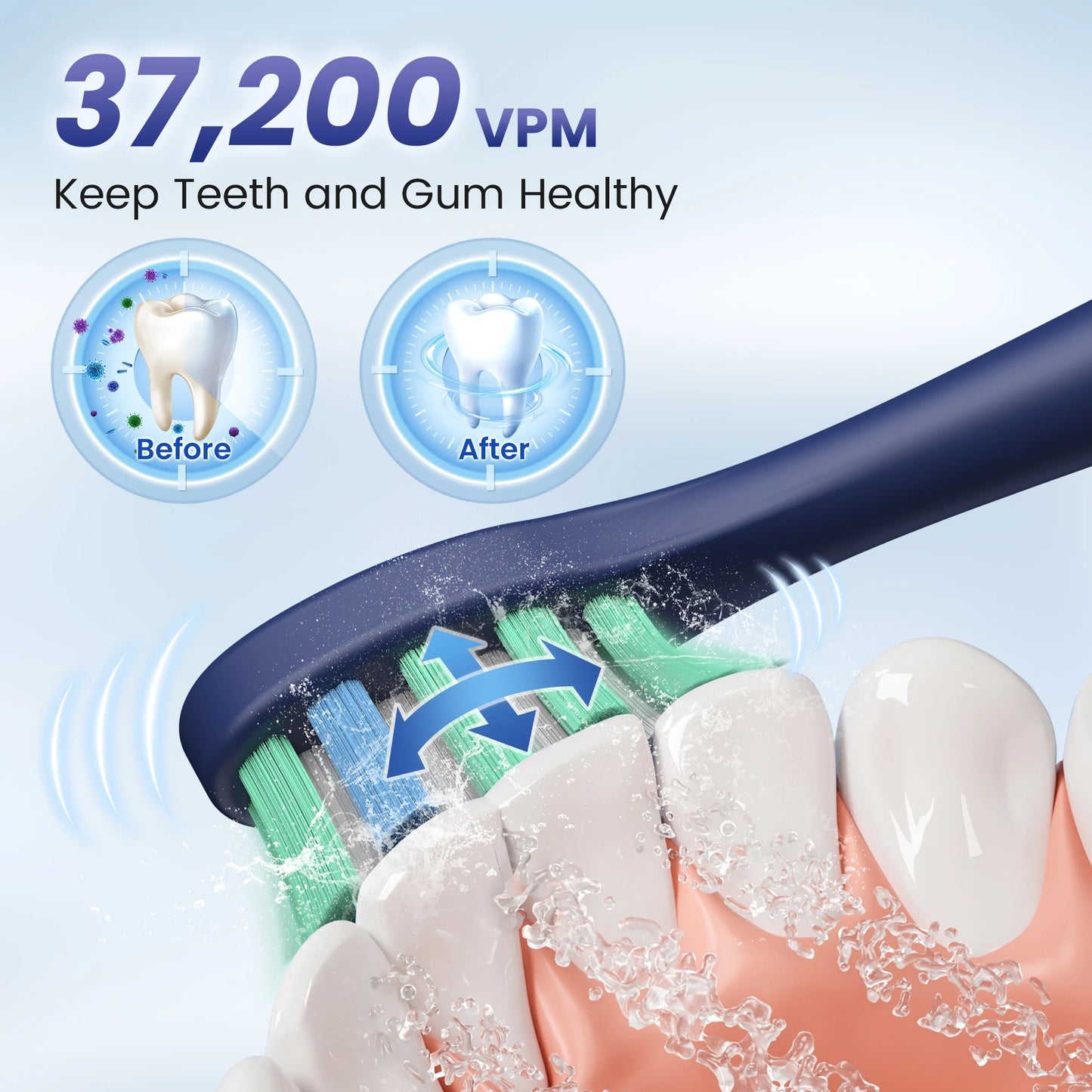 Sejoy Sonic Electric Toothbrush – Ultra Whitening, 5 Modes