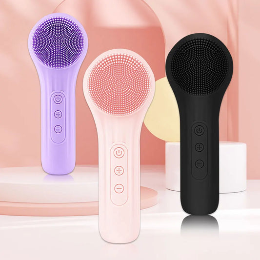 Sonic Silicone Facial Brush – Deep Cleansing & Pore Exfoliator