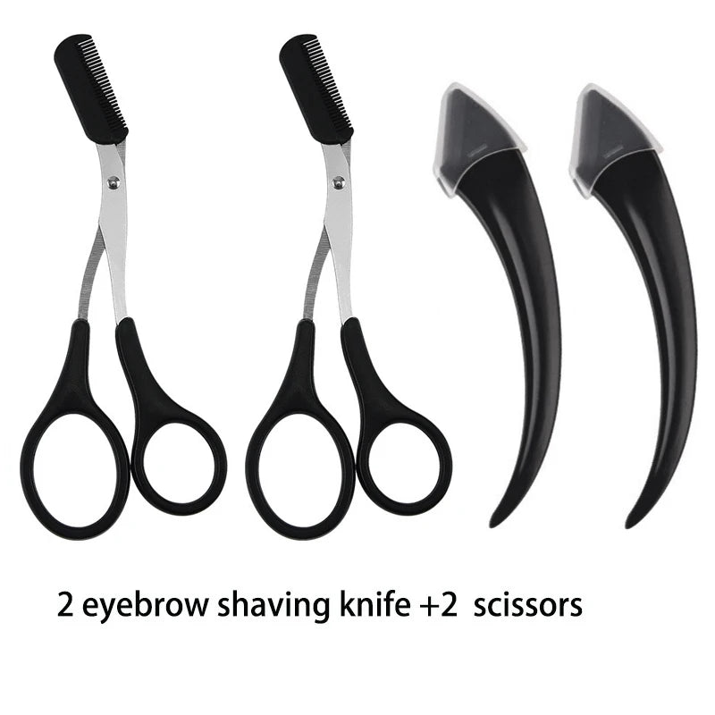 6pcs Eyebrow & Lash Grooming Set – Multi-Color Beauty Kit