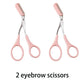 6pcs Eyebrow & Lash Grooming Set – Multi-Color Beauty Kit