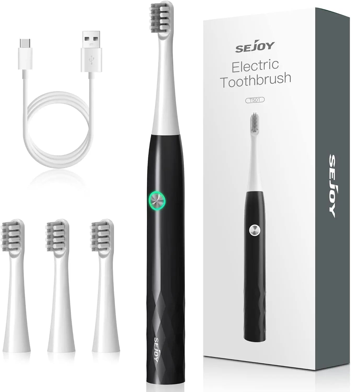Sejoy Sonic Electric Toothbrush – Ultra Whitening, 5 Modes