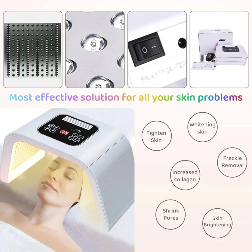 7-in-1 LED Light Therapy Device – Red Light Therapy for Face, Neck, Body & Hands