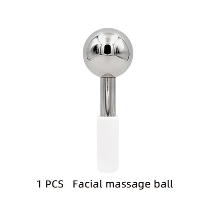 Rose Gold Facial Ice Globes – Cooling Beauty Roller for Skin Therapy