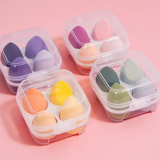 4Pcs Colorful Makeup Blender Sponge Set – Smooth & Flawless Application