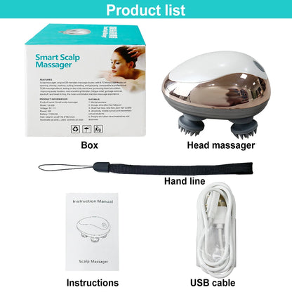 Mini Head Massage Machine – Silicone Scalp & Shoulder Relaxation