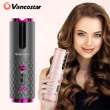 Wireless Electric Hair Curler – Cordless Automatic Hair Curler for Curls & Waves