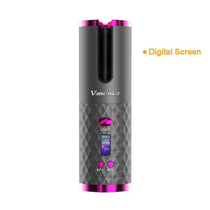Wireless Electric Hair Curler – Cordless Automatic Hair Curler for Curls & Waves