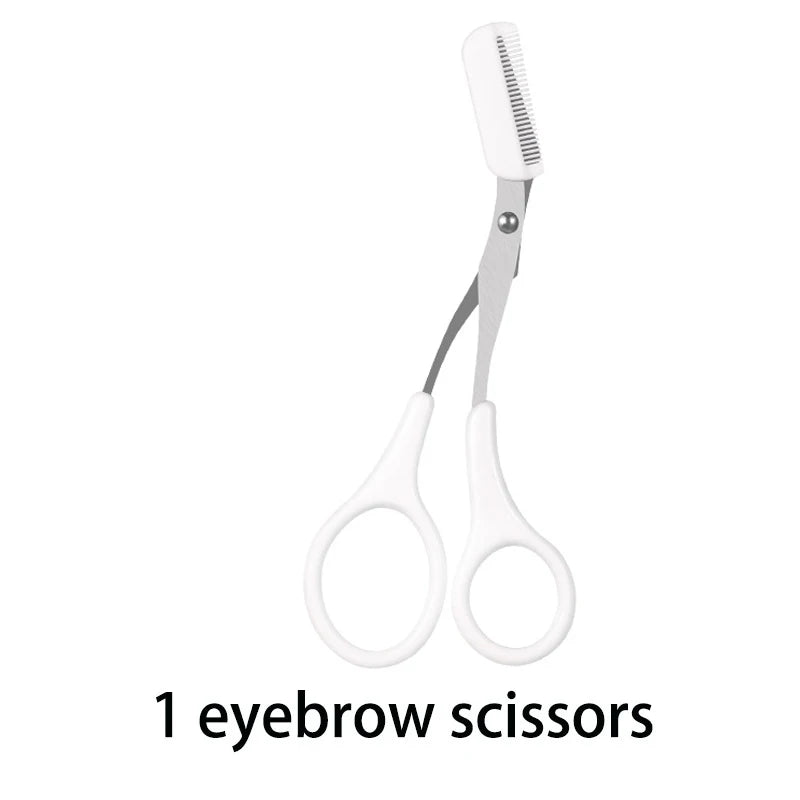 6pcs Eyebrow & Lash Grooming Set – Multi-Color Beauty Kit