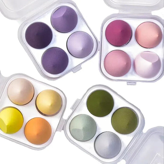 4Pcs Colorful Makeup Blender Sponge Set – Smooth & Flawless Application