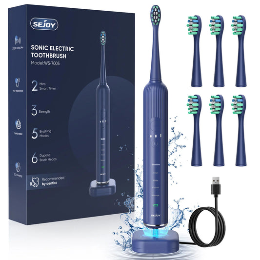 Sejoy Sonic Electric Toothbrush – Ultra Whitening, 5 Modes