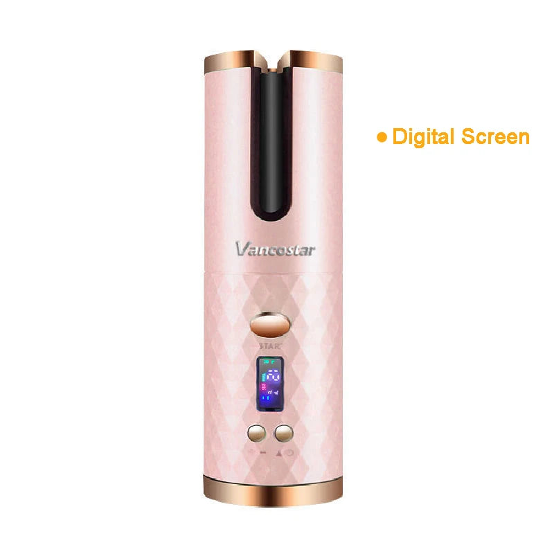 Wireless Electric Hair Curler – Cordless Automatic Hair Curler for Curls & Waves