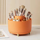 360° Rotating Makeup Brush Holder – Vanity Organizer for Brushes & Skincare