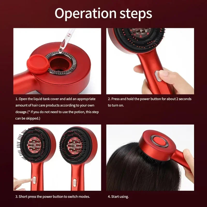3-Mode Electric Laser Massage Comb – Hair Follicle & Scalp Care