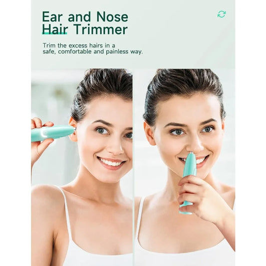 Rechargeable Ear & Nose Hair Trimmer – Professional & Painless