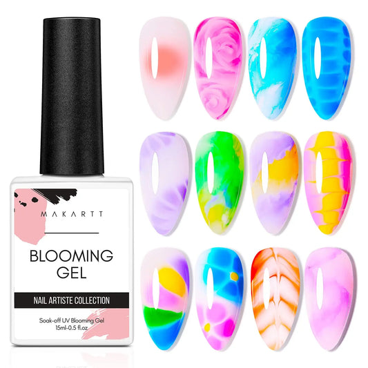 Nail Blooming Gel 15ml – Create Stunning Marble & Floral Nail Art