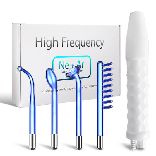 High-Frequency Facial Machine – Electrotherapy Wand for Skin Rejuvenation