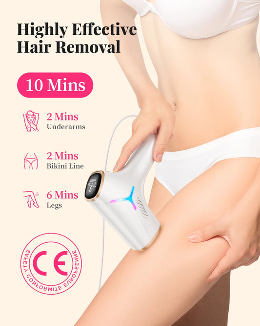 990,000 Flashes IPL Laser Hair Removal – Painless & Permanent