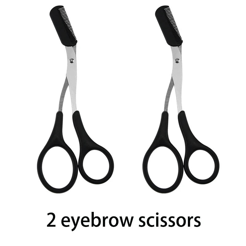 6pcs Eyebrow & Lash Grooming Set – Multi-Color Beauty Kit