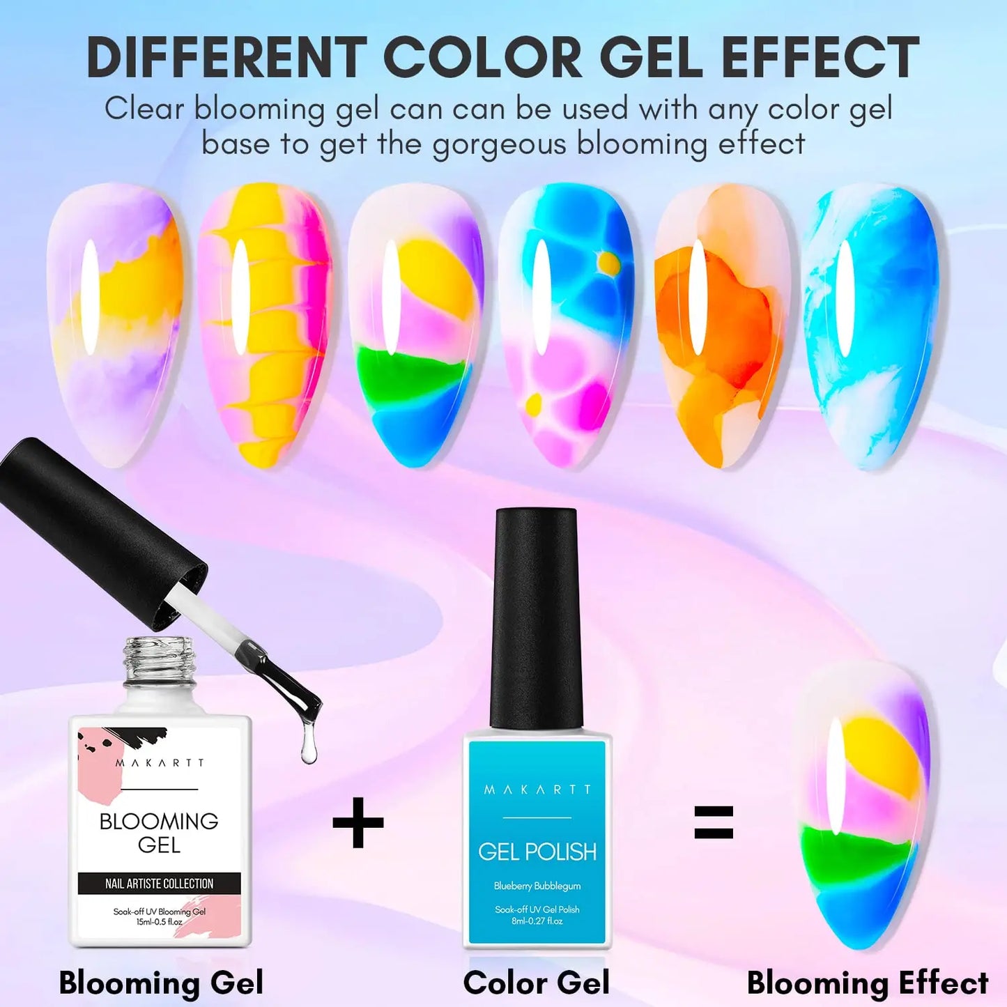 Makartt Clear Blooming Gel – Glossy, Long-Lasting Nail Art